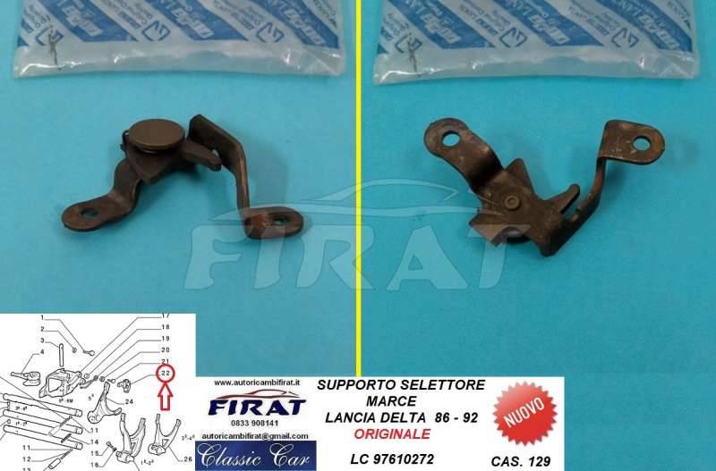 SUPPORTO SELETTORE MARCE LANCIA DELTA 86-92 (97610272)